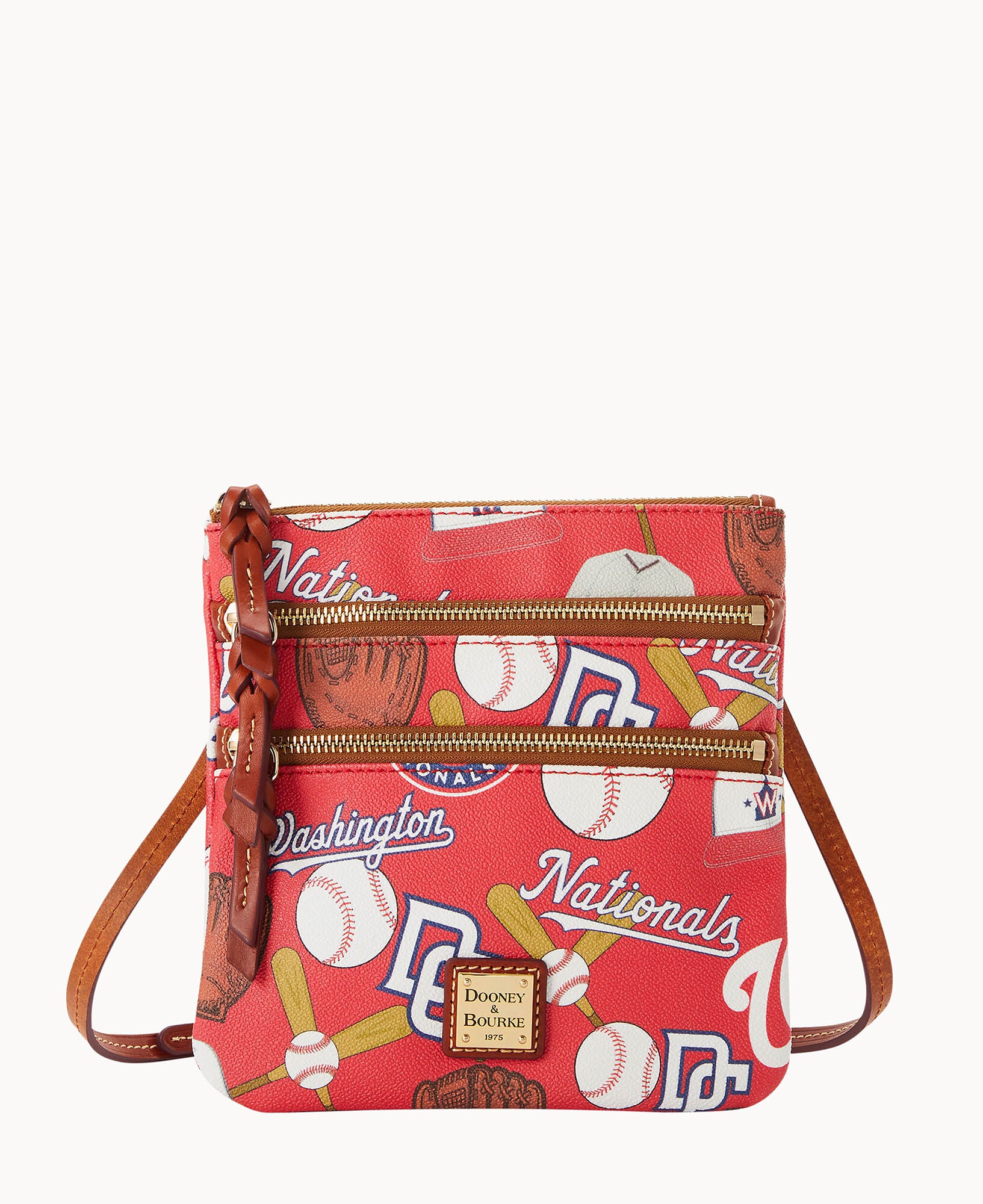 MLB Nationals Triple Zip Crossbody