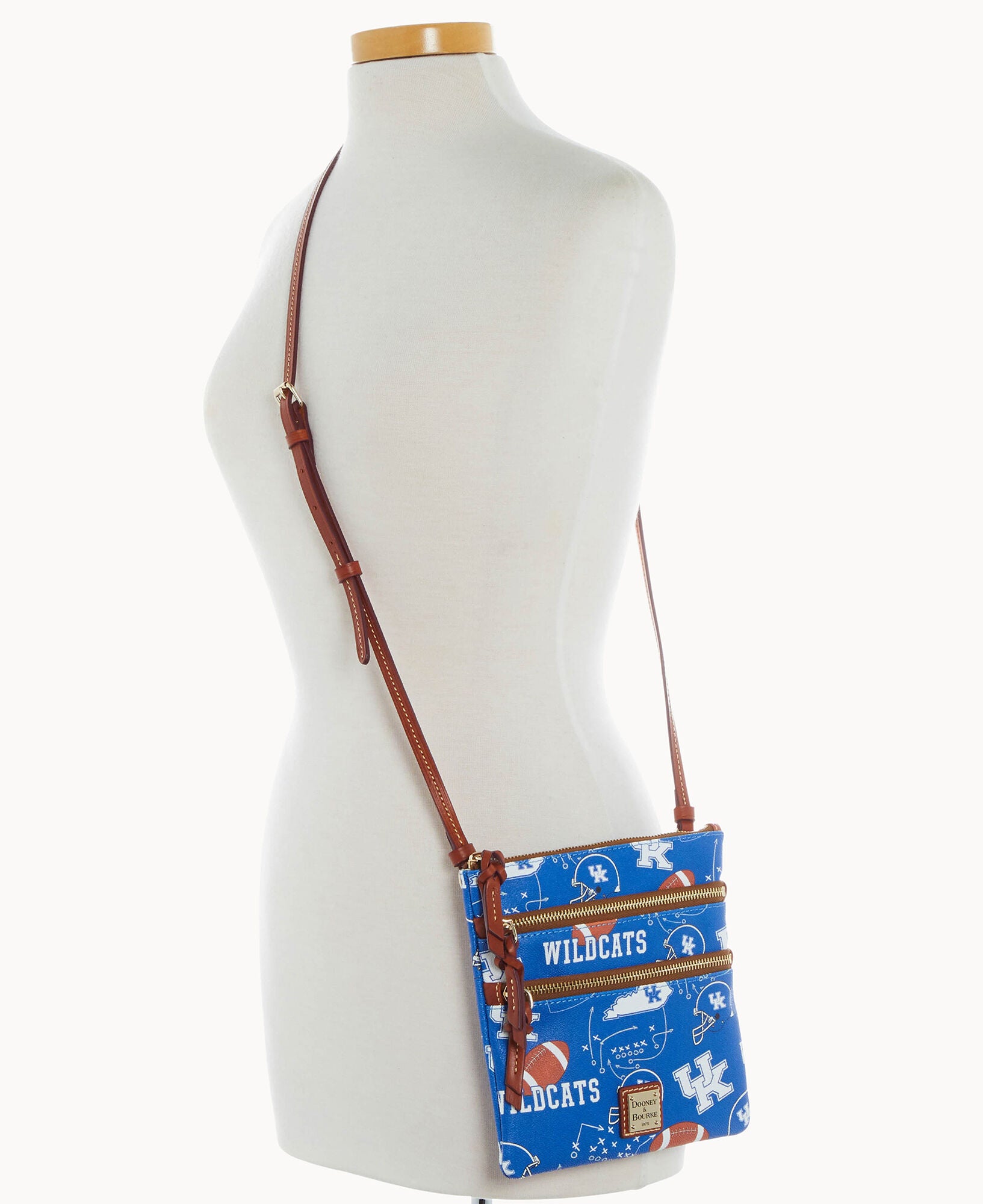 Collegiate University of Kentucky Triple Zip Crossbody - Image 4
