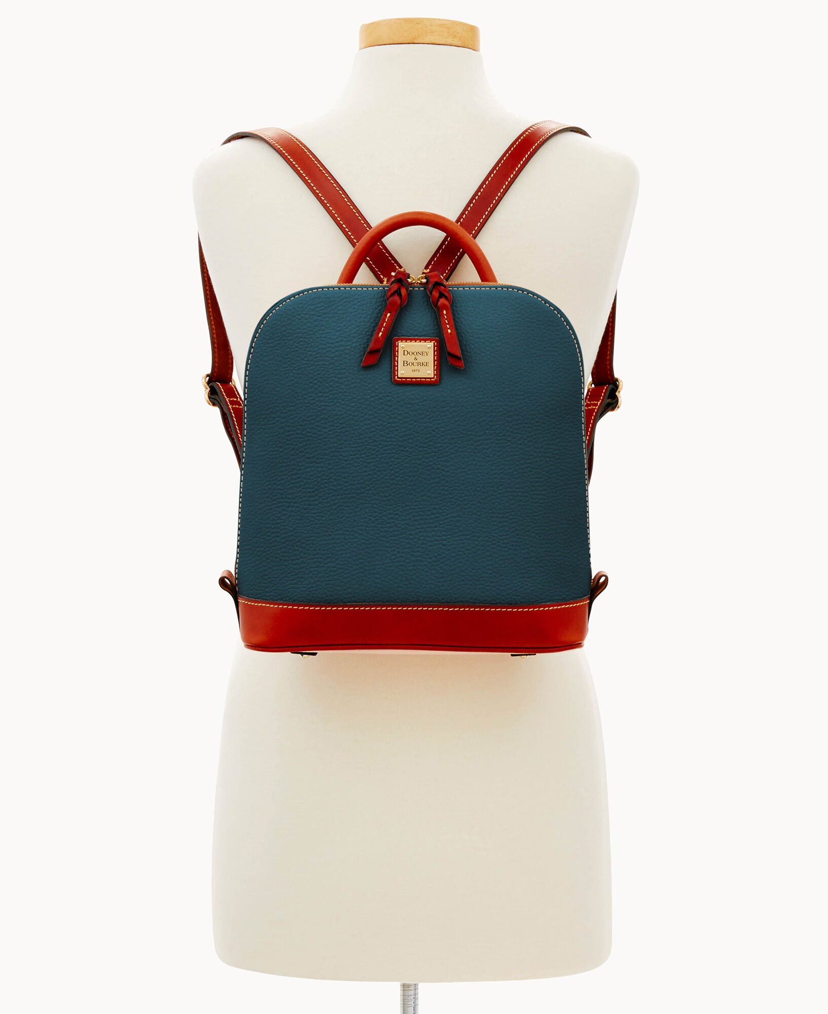 Pebble Grain Zip Pod Backpack - Image 4