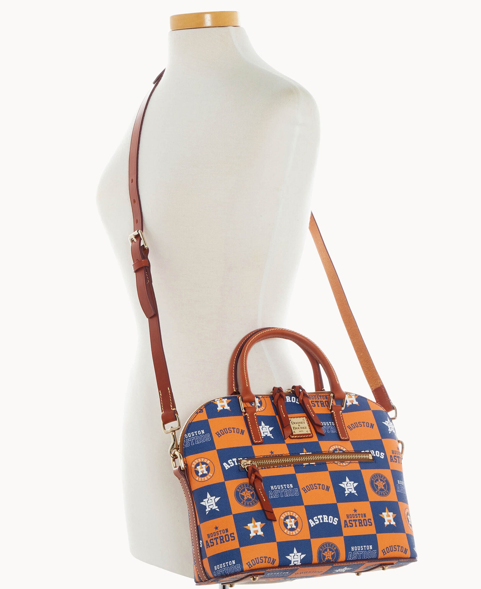 MLB Astros Domed Zip Satchel - Image 4