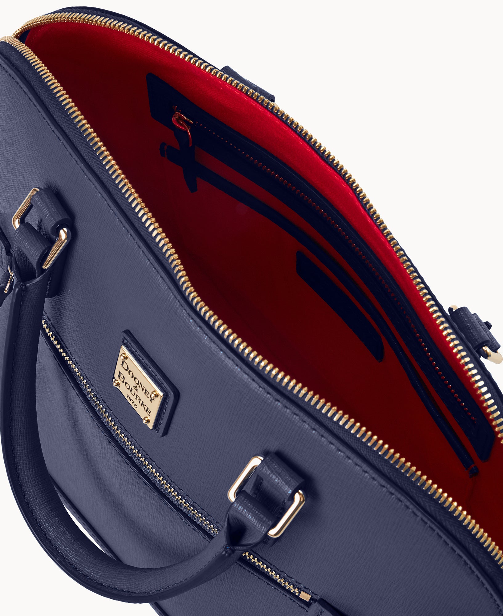 Saffiano Domed Zip Satchel - Image 14