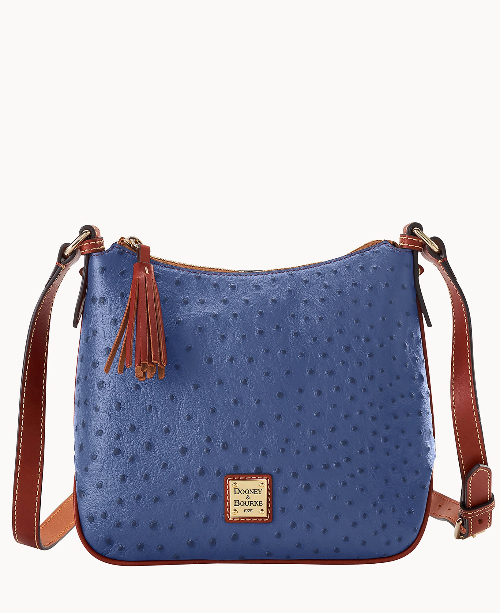 Ostrich Crossbody Hobo - Image 21
