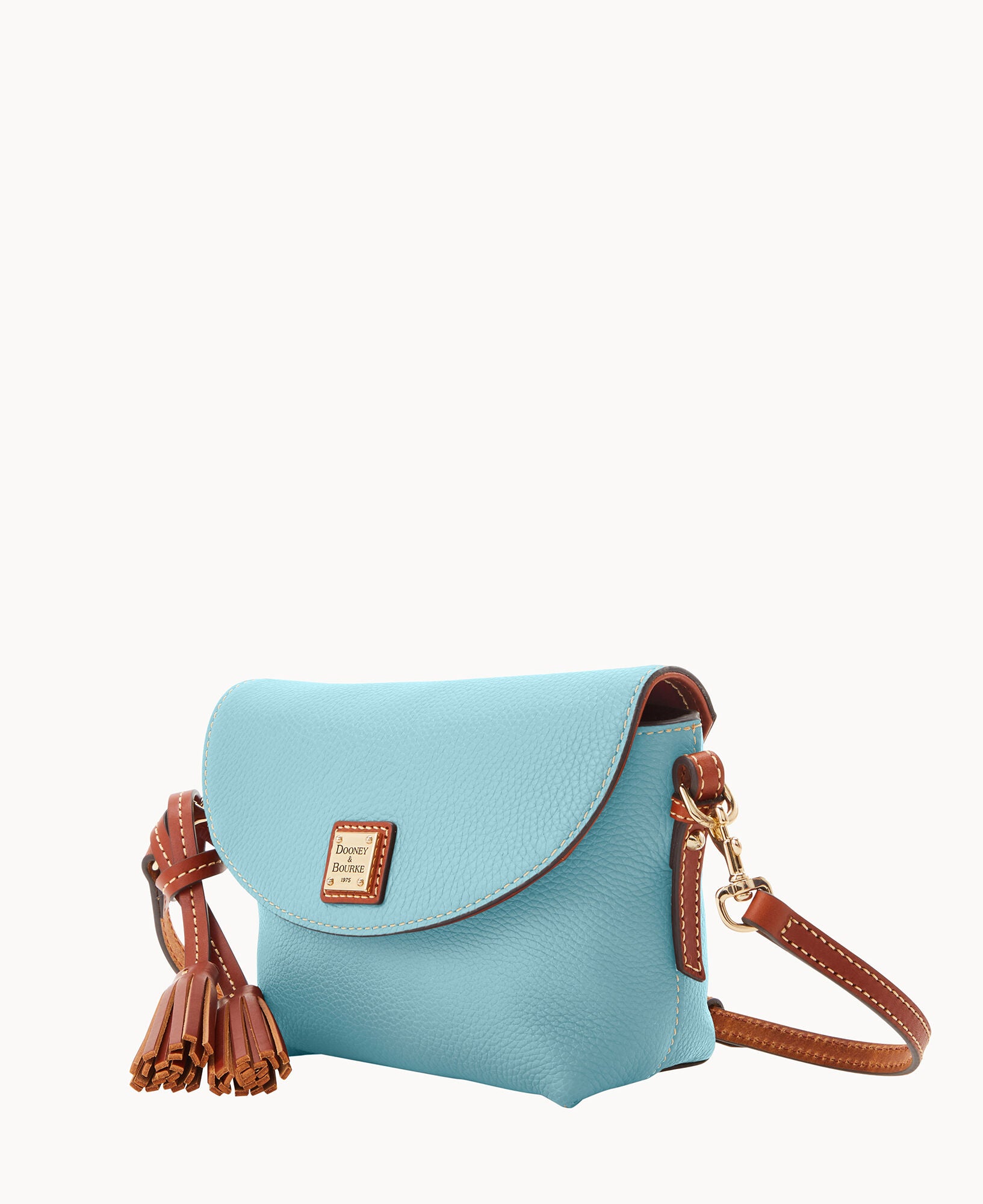 Pebble Grain Crossbody Saddle Bag - Image 30