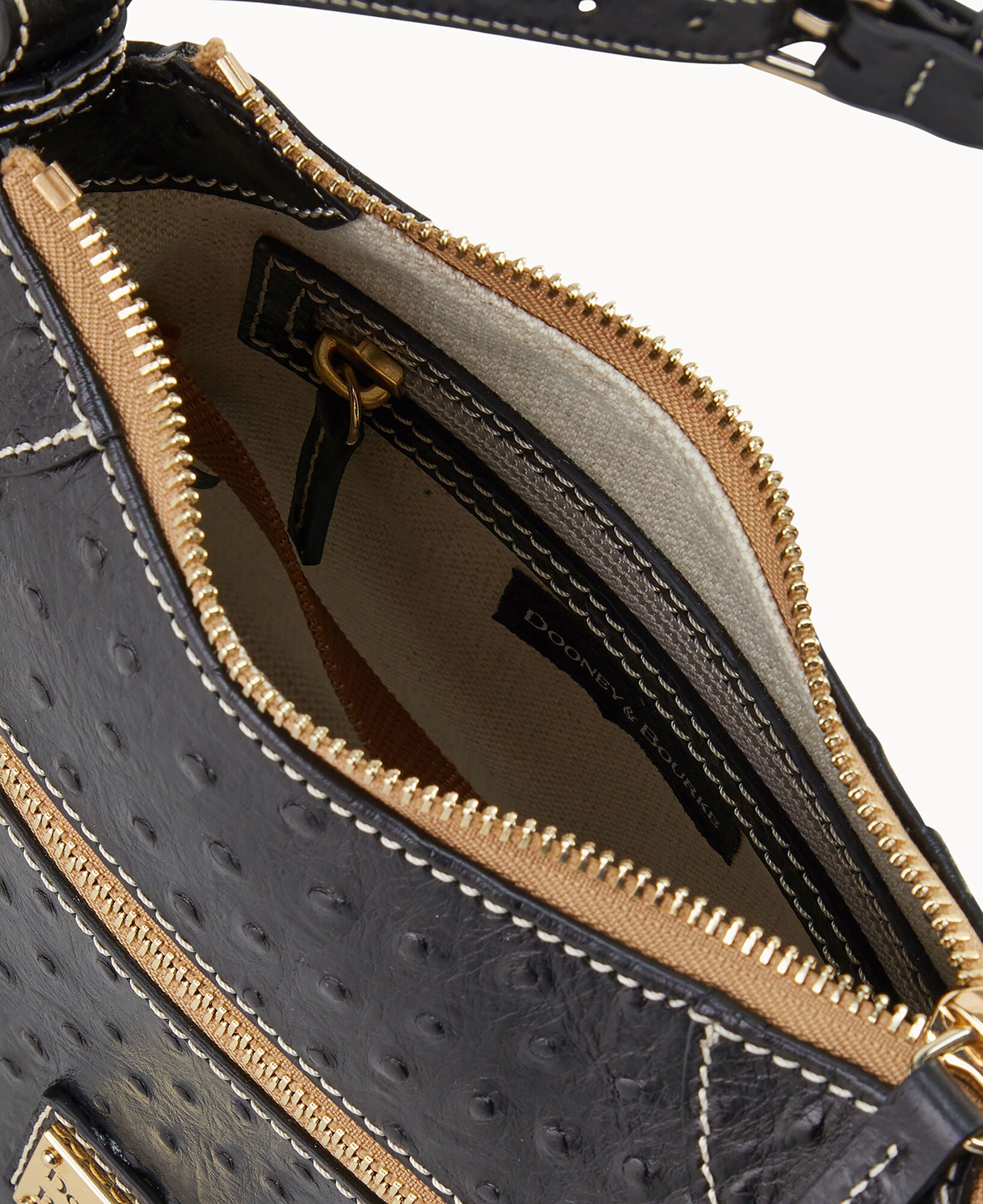 Ostrich Front Zip Crossbody - Image 15