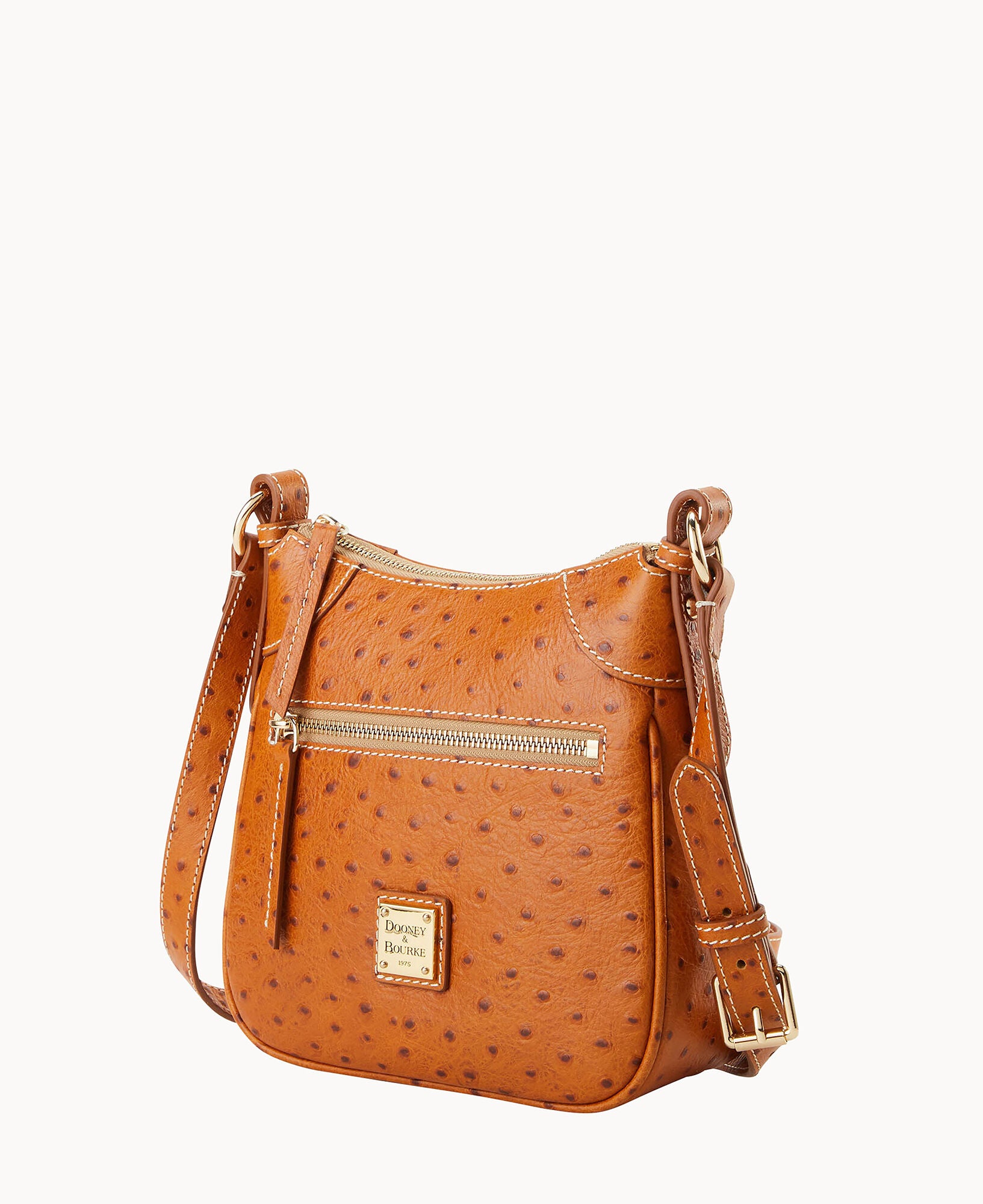 Ostrich Front Zip Crossbody - Image 26
