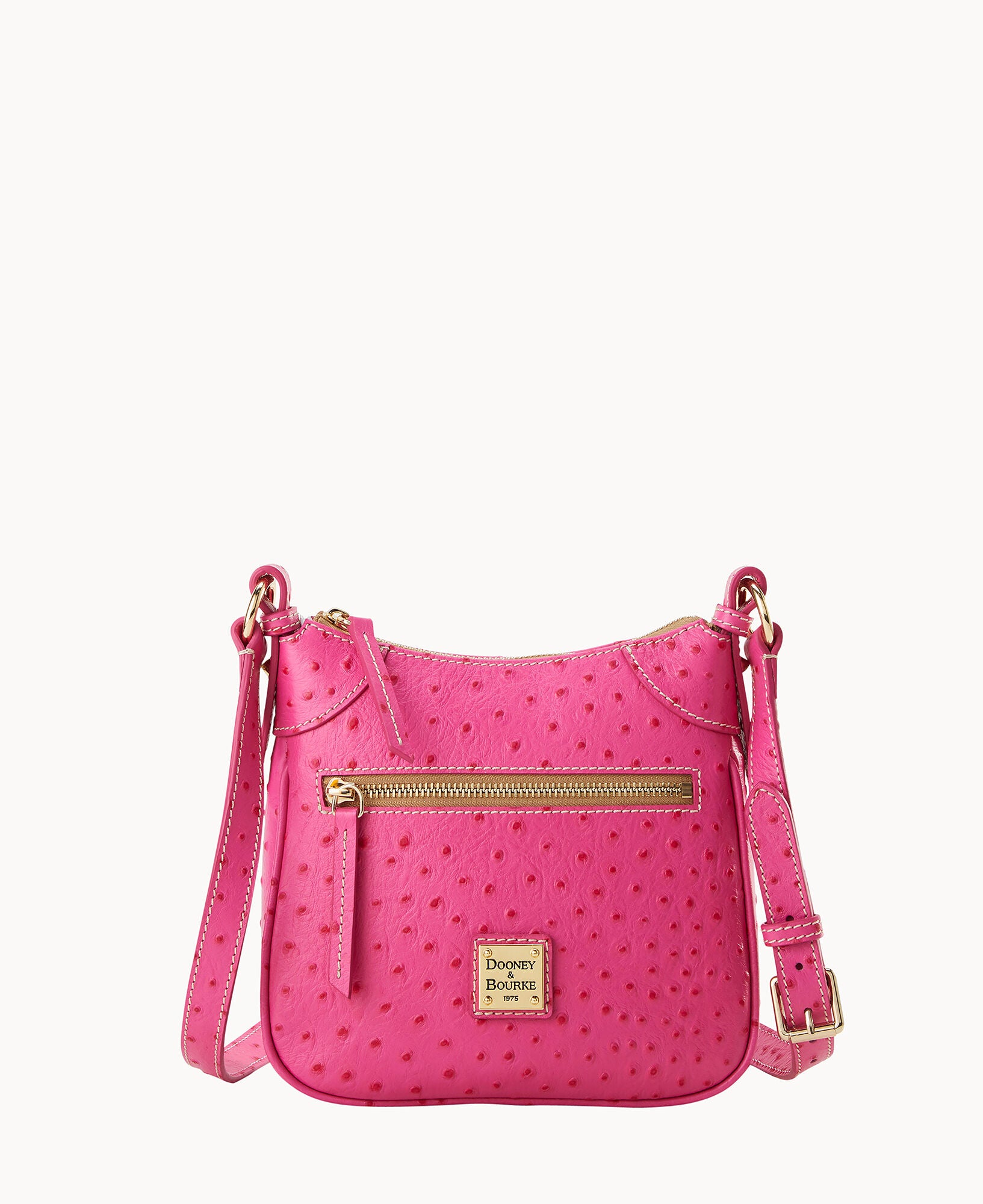 Ostrich Front Zip Crossbody - Image 5