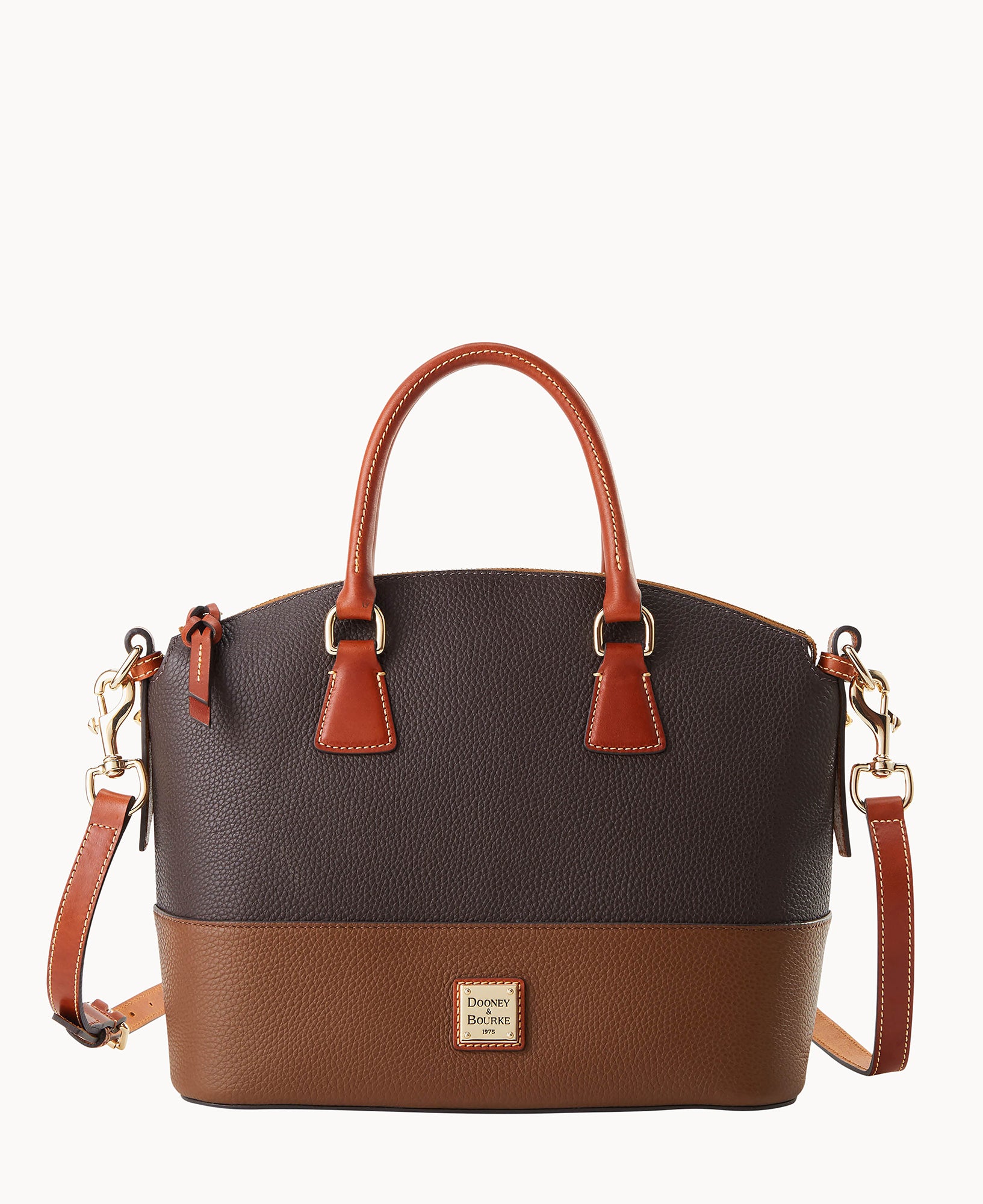 Pebble Color Block Domed Satchel