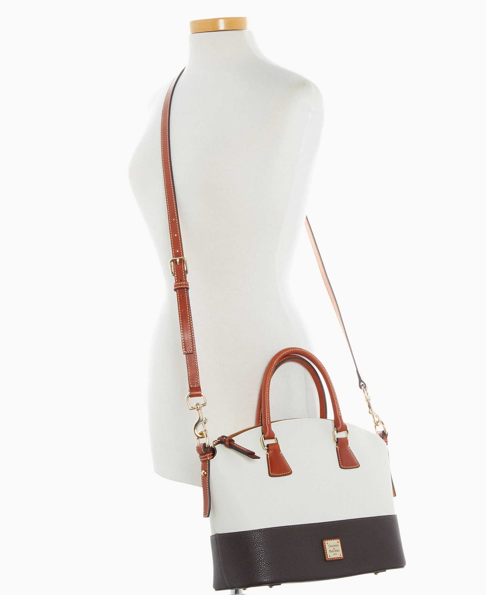 Pebble Color Block Domed Satchel - Image 10