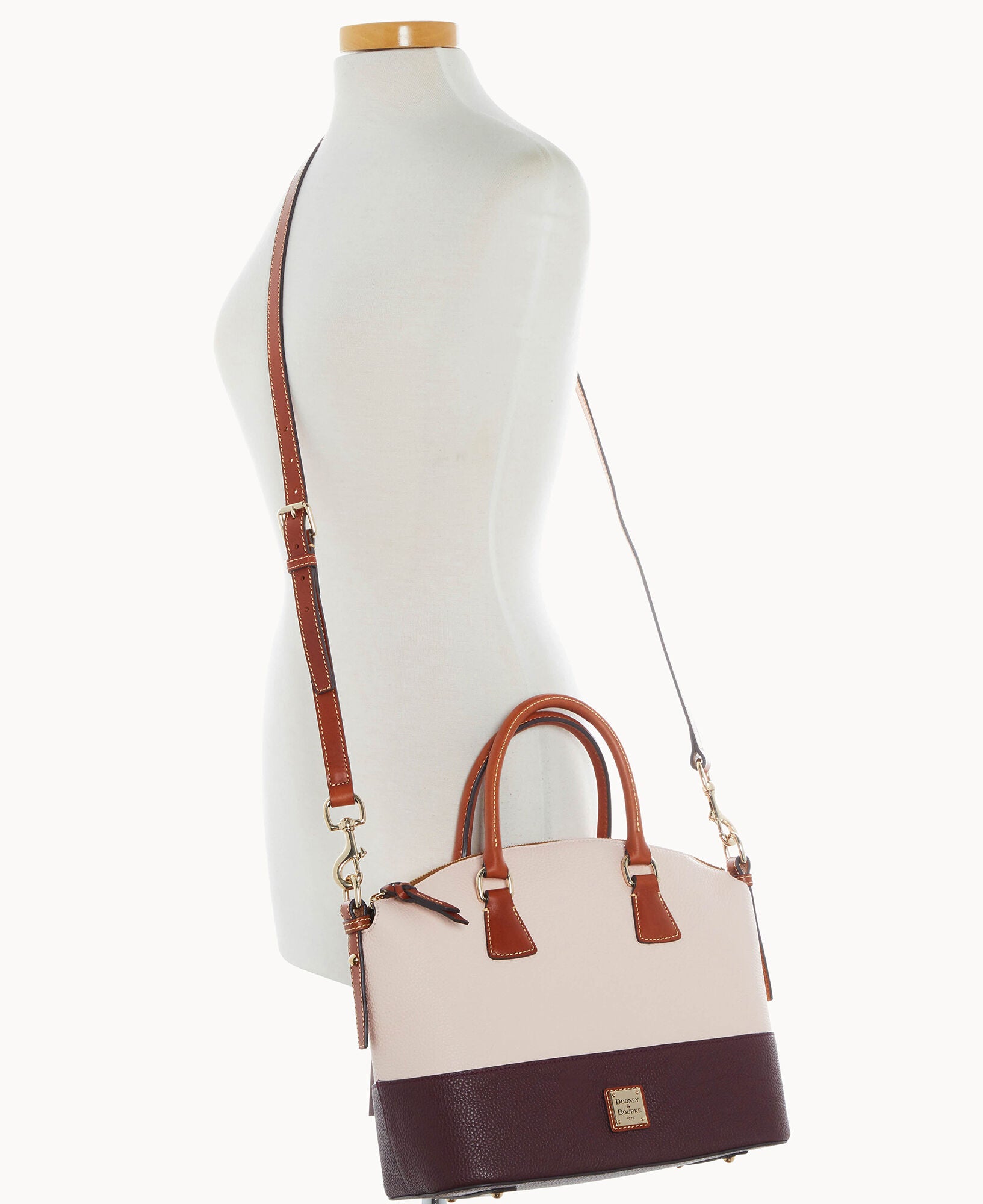 Pebble Color Block Domed Satchel - Image 15