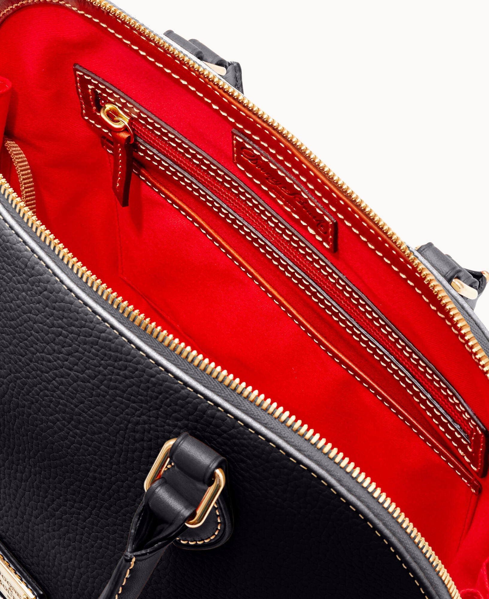 Pebble Grain Zip Zip Satchel - Image 3