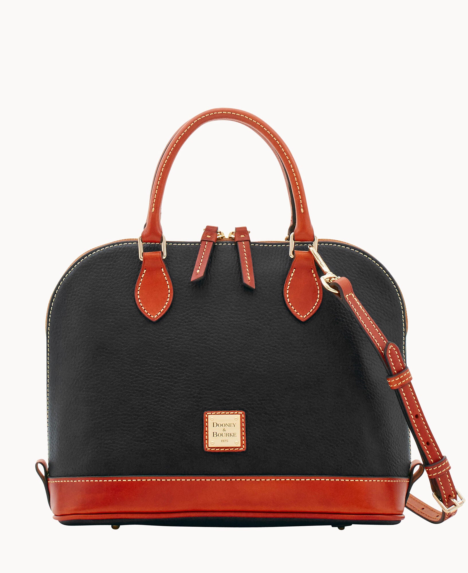 Pebble Grain Zip Zip Satchel - Image 6