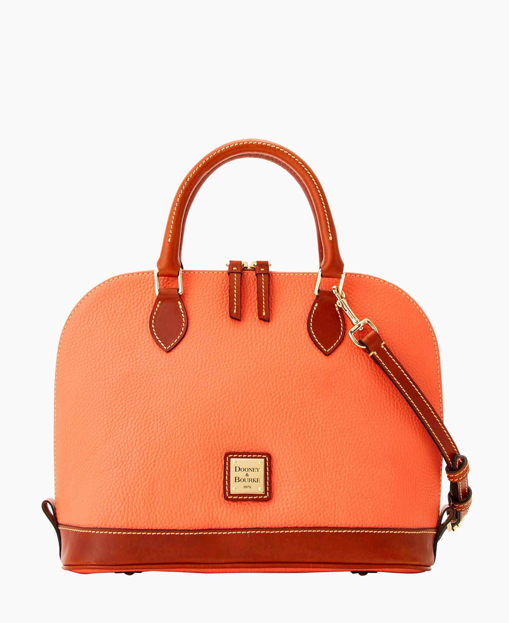 Pebble Grain Zip Zip Satchel - Image 21