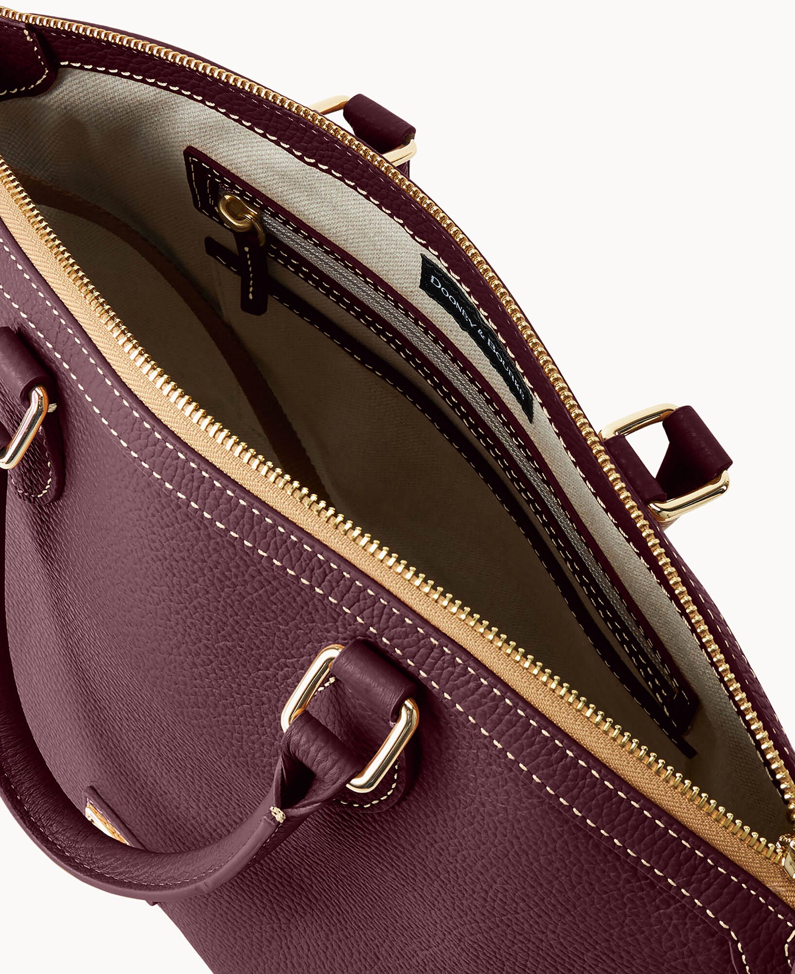Lucca Leather Domed Satchel - Image 19
