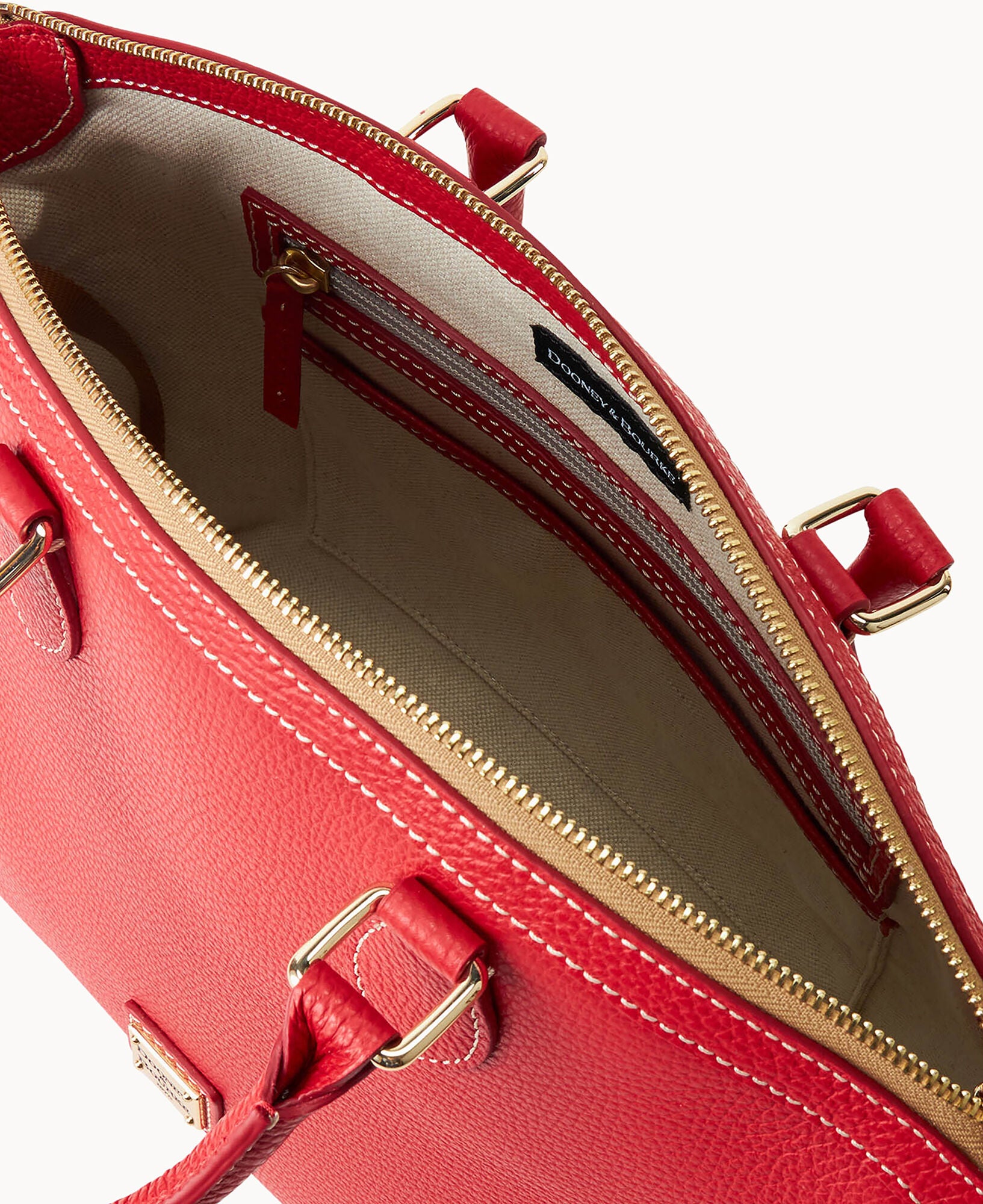 Lucca Leather Domed Satchel - Image 15