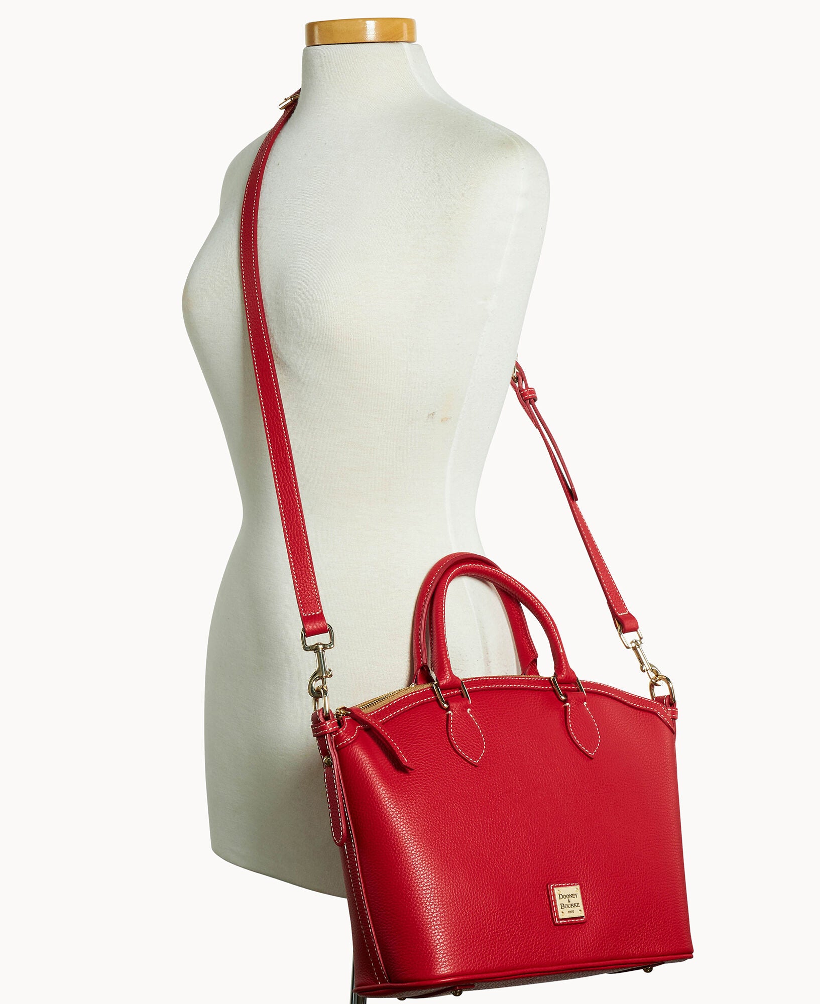 Lucca Leather Domed Satchel - Image 16