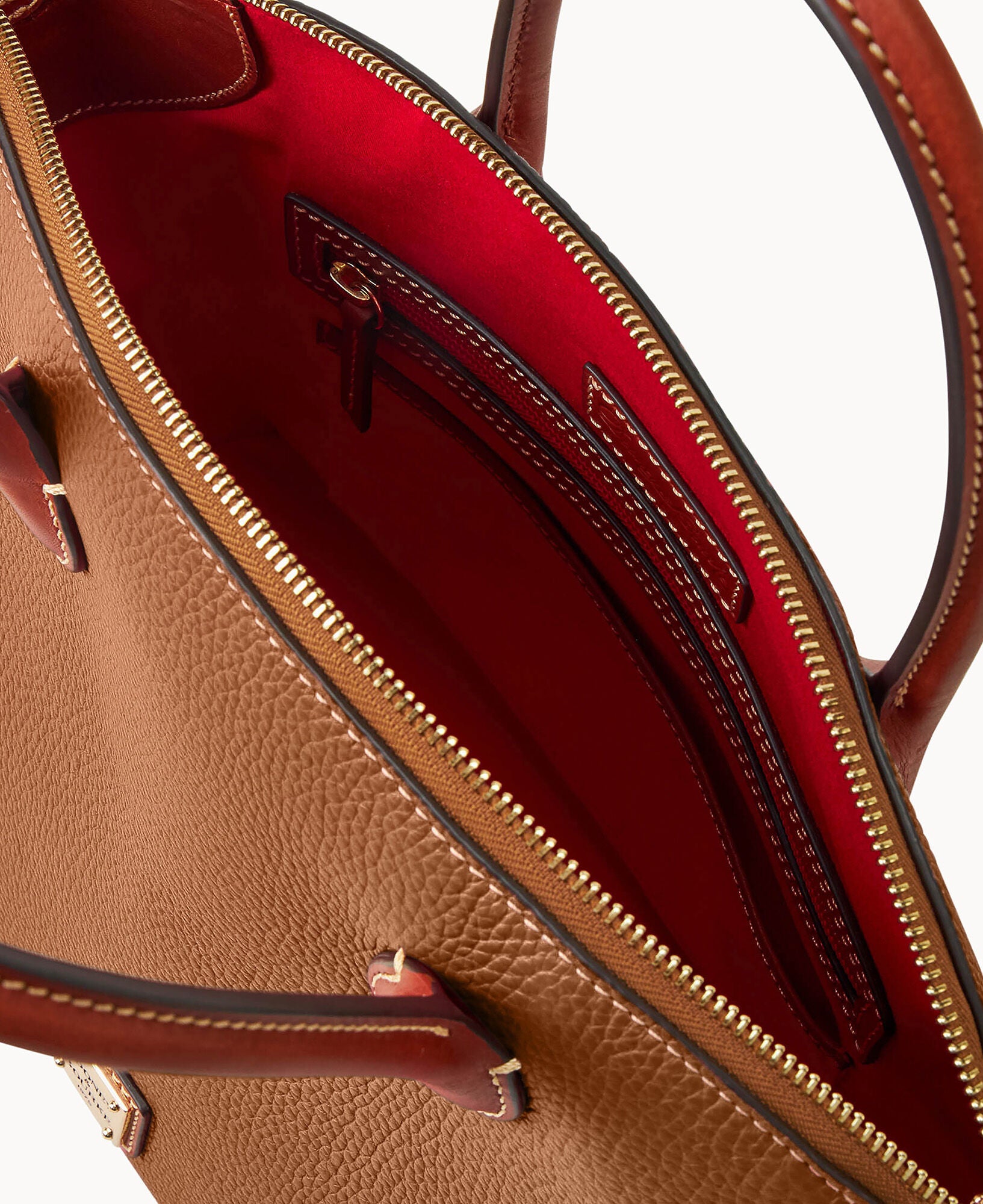 Pebble Grain Domed Satchel - Image 13