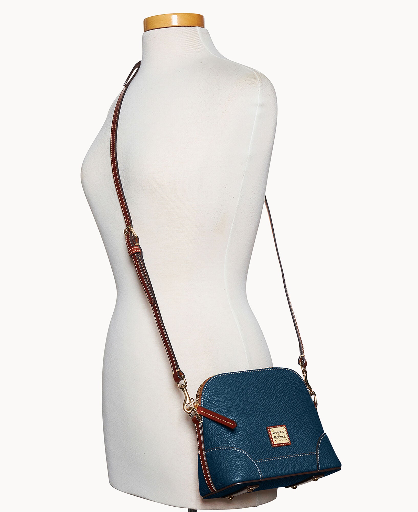 Pebble Grain Small Domed Crossbody - Image 16