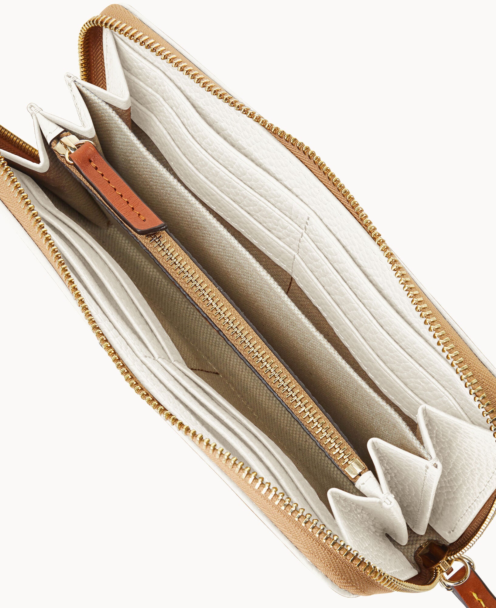Pebble Grain Large Zip Around Wristlet - Image 18
