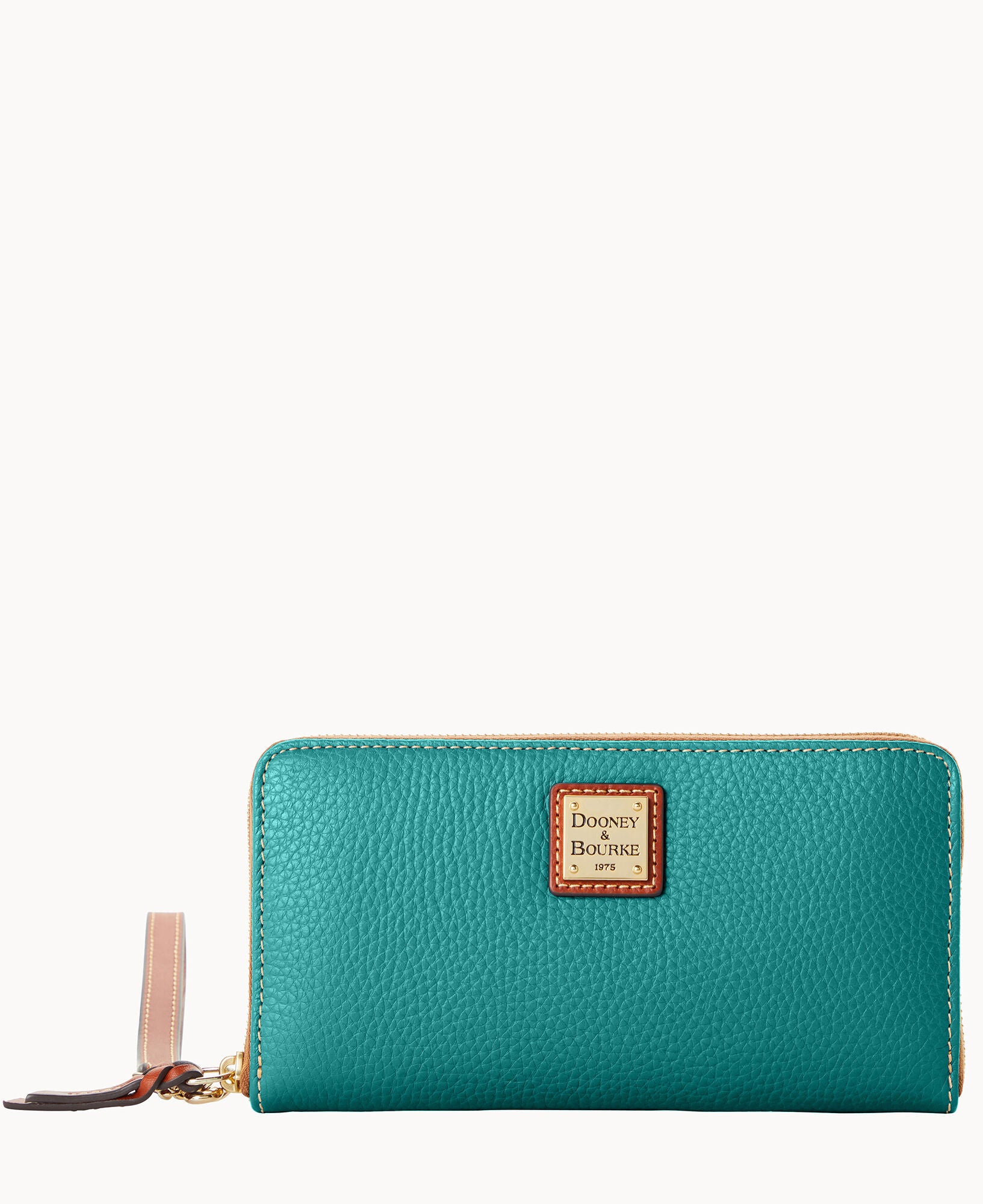 Pebble Grain Large Zip Around Wristlet - Image 19