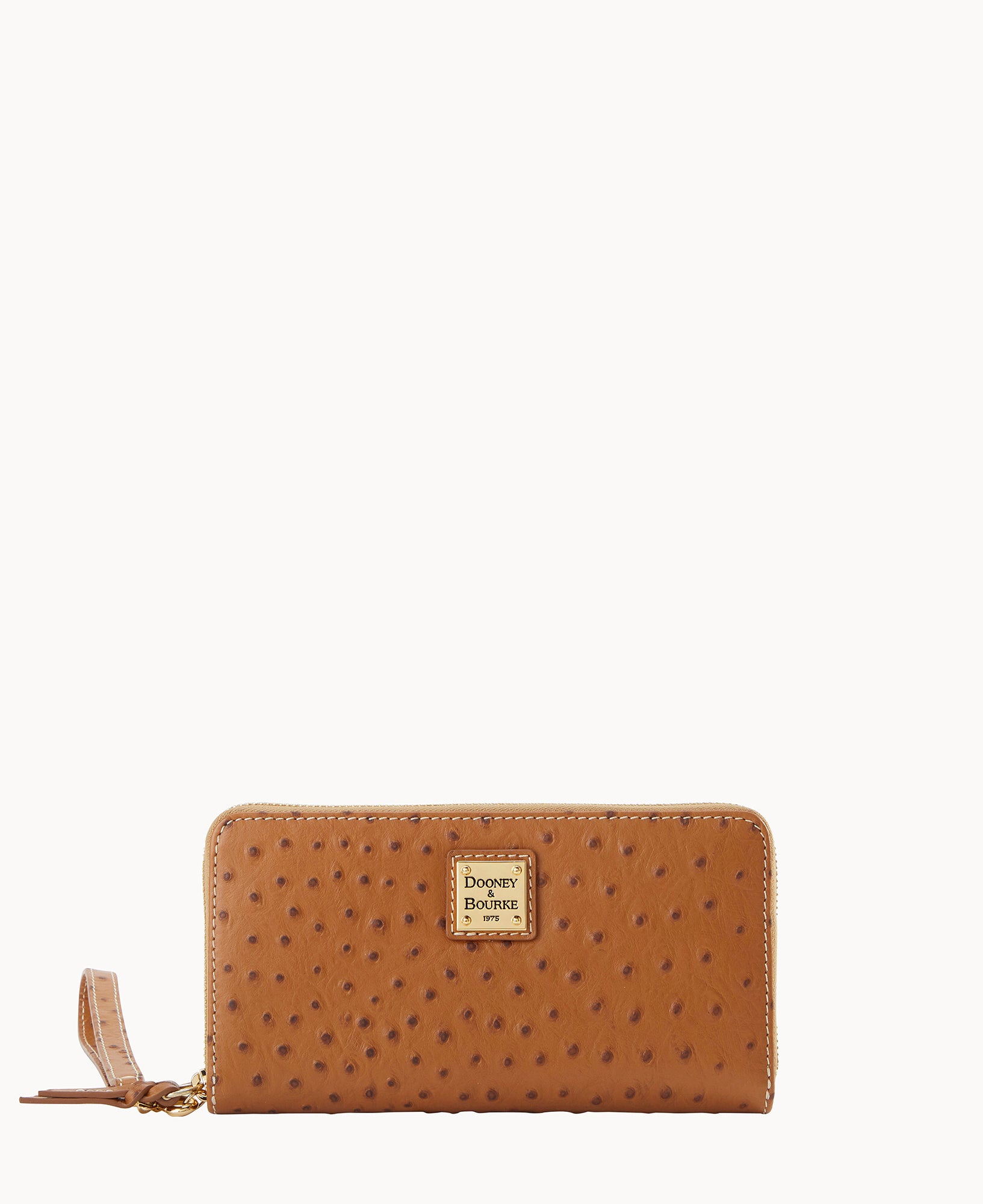Ostrich Large Zip Around Wristlet - Image 22