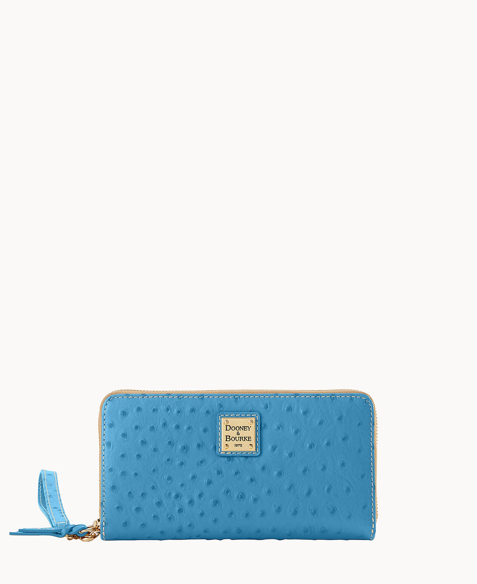 Ostrich Large Zip Around Wristlet - Image 28