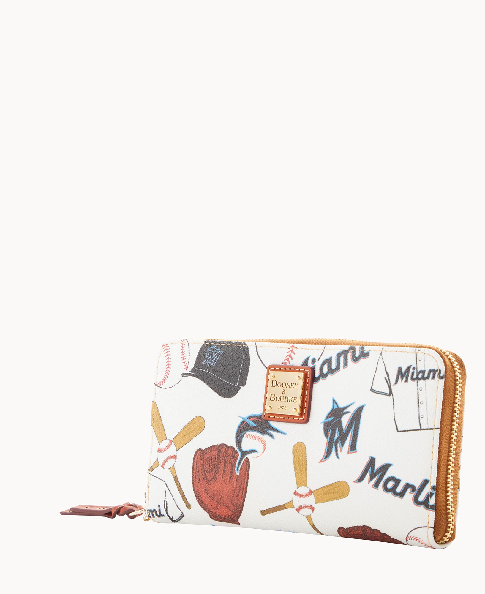 MLB Marlins Large Zip Around Wristlet - Image 2