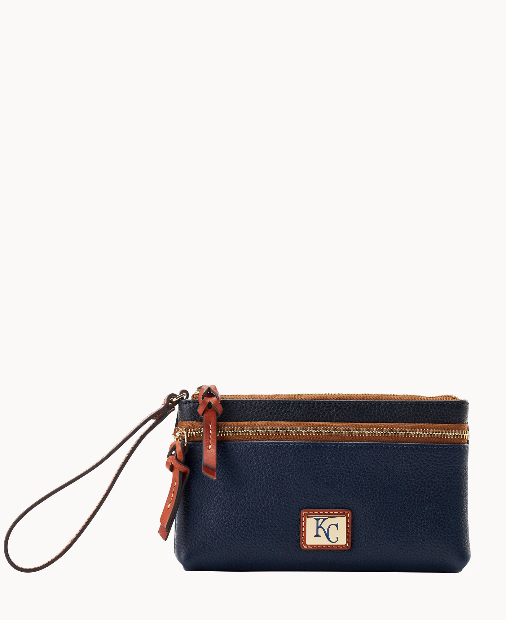 MLB Royals Double Zip Wristlet